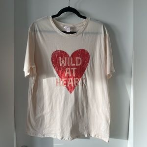 COPY - Joe Fresh x Jillian Harris Collaboration Wild At Heart T-Shirt